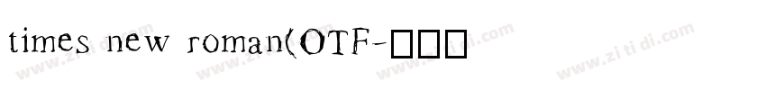 times new roman(OTF字体转换 times new roman(OTF字体转换